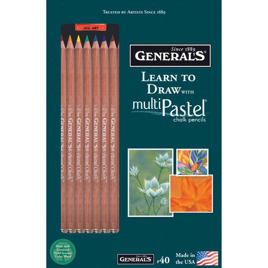 General&#x27;s&#xAE; Learn to Draw with MultiPastel&#xAE; Pencil Set